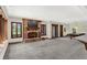 Basement recreation room features a fireplace, pool table, and ample space for entertaining at 3592 W Smokey Row Rd, Bargersville, IN 46106