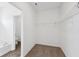 Spacious walk-in closet with convenient shelving at 113 Luna Pl, Shelbyville, IN 46176