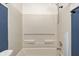 Clean bathroom with a shower/tub combo. Neutral-toned walls and fixtures at 2959 Hearthside Dr, Greenwood, IN 46143