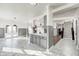 Open concept dining area with tile floors and access to the kitchen at 2959 Hearthside Dr, Greenwood, IN 46143