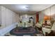 Finished basement area with seating and a coffee table at 4522 Thornleigh Dr, Indianapolis, IN 46226