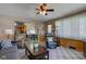 Open living room with views into the dining area and kitchen at 4522 Thornleigh Dr, Indianapolis, IN 46226
