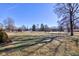 Large backyard with mature trees and open space at 4522 Thornleigh Dr, Indianapolis, IN 46226
