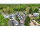 An aerial view of beautiful homes nestled among lush trees along the serene river at 2222 E 75Th St, Indianapolis, IN 46240