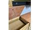 Custom built-in garage cabinets with slide-out drawers at 7254 Broyles Ln, Indianapolis, IN 46217