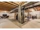 Large unfinished basement with visible utilities, ready for customization and additional living space at 10866 Flower Mound Pl, Fishers, IN 46037