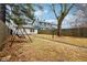 Backyard with swing and view of back of house at 2521 Prospect St, Indianapolis, IN 46203