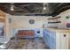 Game room with a bar, comfortable seating, and rustic charm at 6361 Crystal Springs Dr, Avon, IN 46123