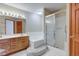 Bathroom with double vanity, bathtub, and shower at 6361 Crystal Springs Dr, Avon, IN 46123