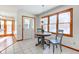 Cozy kitchen nook with round table and chairs, near back door at 6361 Crystal Springs Dr, Avon, IN 46123