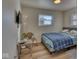 Bedroom with double bed and a workspace with a window at 8390 E Us 36 Hwy, Avon, IN 46123
