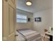 Bedroom with a double bed, window, and workspace at 8390 E Us 36 Hwy, Avon, IN 46123