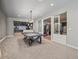Basement game room with ping pong table and home gym at 1023 Westview Point Dr, Columbus, IN 47201