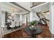 Formal dining room with hardwood floors and a chandelier at 1023 Westview Point Dr, Columbus, IN 47201