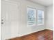 Bright entryway with hardwood floors and neutral walls at 2314 E 58Th St, Indianapolis, IN 46220
