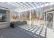 Large, shaded back deck featuring an outdoor seating area at 78 Chatham Brook Dr, Westfield, IN 46074