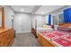 Finished basement bedroom with two beds and dresser at 78 Chatham Brook Dr, Westfield, IN 46074