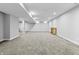 Large unfinished basement space with neutral carpet, white trim, and recessed lighting at 78 Chatham Brook Dr, Westfield, IN 46074