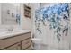 Bathroom with shower, toilet, and vanity with a modern look at 78 Chatham Brook Dr, Westfield, IN 46074