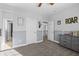 Spacious bedroom with gray dresser and two closets at 78 Chatham Brook Dr, Westfield, IN 46074