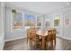Bright dining area with backyard view and wooden table at 78 Chatham Brook Dr, Westfield, IN 46074