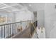 Upper hallway with an open railing overlooking the main floor at 78 Chatham Brook Dr, Westfield, IN 46074