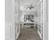 Home office featuring neutral paint, carpet, ceiling fan, and lots of natural light at 78 Chatham Brook Dr, Westfield, IN 46074