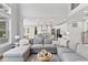 Bright, open floor plan with living room and kitchen featuring sleek, modern finishes at 78 Chatham Brook Dr, Westfield, IN 46074