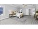 Large main bedroom with neutral colors, tray ceilings, and plenty of natural light at 78 Chatham Brook Dr, Westfield, IN 46074
