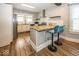 Modern kitchen featuring granite countertops and stainless steel appliances at 1601 Spruce St, Indianapolis, IN 46203