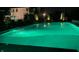 Luminous nighttime view of a refreshing pool, beautifully lit for evening swims at 2045 Finchley Rd, Carmel, IN 46032