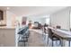 Modern kitchen with stainless steel appliances and an island at 4612 Amber Wood Dr, Indianapolis, IN 46235