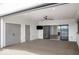 Enjoy the covered rooftop deck with ceiling fan, tv hookups, and space for entertaining at 467 Rayle Dr, Carmel, IN 46032