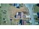 A top-down aerial view shows a home with deck and the property's surrounding landscape at 12216 Laurelwood Ct, Indianapolis, IN 46236