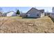 Spacious yard with a wooden deck offers a great outdoor living space and natural light at 12216 Laurelwood Ct, Indianapolis, IN 46236
