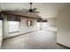 Large bedroom with vaulted ceiling, ceiling fan, and decorative accents at 12216 Laurelwood Ct, Indianapolis, IN 46236