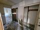 Unfinished bathroom with plumbing and new flooring at 2955 N Olney St, Indianapolis, IN 46218