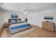 Spacious bedroom with wood floors and neutral walls at 3830 Pineview Ln, Greenwood, IN 46142