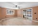 Gathering room with hardwood floors and sliding glass doors at 3830 Pineview Ln, Greenwood, IN 46142