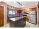 Modern kitchen with stainless steel appliances at 3830 Pineview Ln, Greenwood, IN 46142