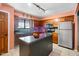 Modern kitchen with stainless steel appliances at 3830 Pineview Ln, Greenwood, IN 46142
