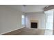 Living room with fireplace and neutral color scheme at 5709 Woodland Way, Indianapolis, IN 46254