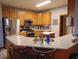 Eat-in kitchen with island and granite countertops at 7099 S 1100 W, Jamestown, IN 46147