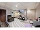 Unfinished basement with ample storage space and a staircase at 8021 E 20Th St, Indianapolis, IN 46219