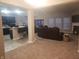 Open concept living room, kitchen, and breakfast bar at 9149 Thames Dr, Avon, IN 46123