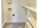 Closet with hookups and built in shelving at 114 N Oriental St, Indianapolis, IN 46202