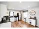 Modern kitchen with stainless steel appliances and dark countertops at 3699 Lisa Ln, Plainfield, IN 46168