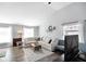 Vaulted ceiling living room with sectional sofa and tv at 3699 Lisa Ln, Plainfield, IN 46168