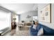 Bright living room featuring a sectional sofa and large windows at 3699 Lisa Ln, Plainfield, IN 46168