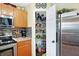Well-organized pantry with ample shelving for storage at 5340 Thompson Park Blvd, Indianapolis, IN 46237